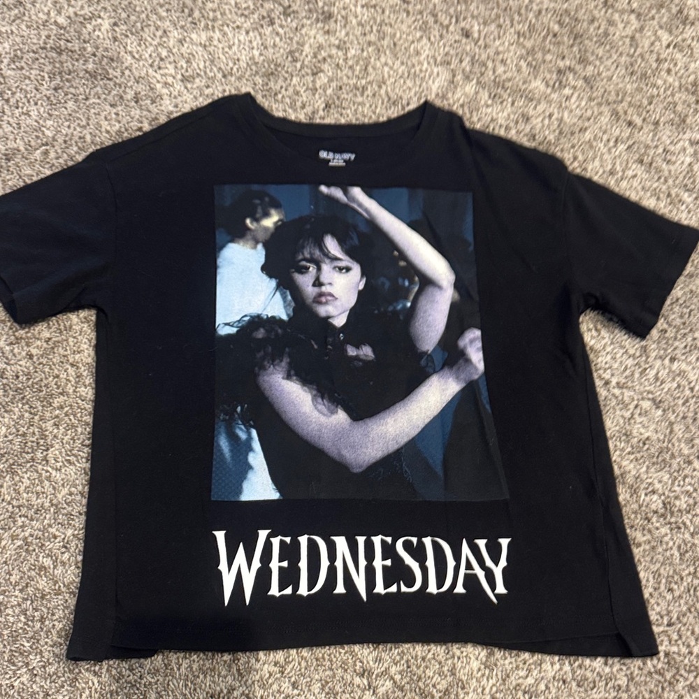 Old Navy Wednesday Graphic Tee for Kids - Black